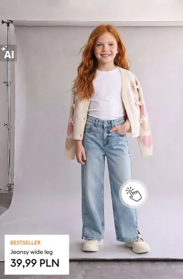 Jeansy wide leg promocja w Sinsay