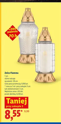 Znicz Flamma promocja w Lidl