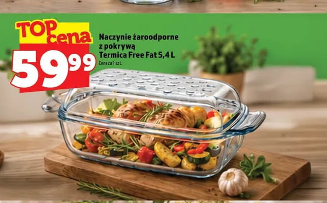 Naczynie żaroodporne z pokrywą Termica Free Fat 5,4 l promocja w TOPAZ