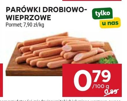 Parówki drobiowo-wieprzowe promocja w Stokrotka