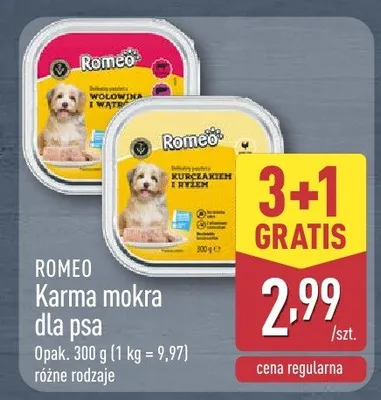 Karma mokra dla psa promocja w Aldi