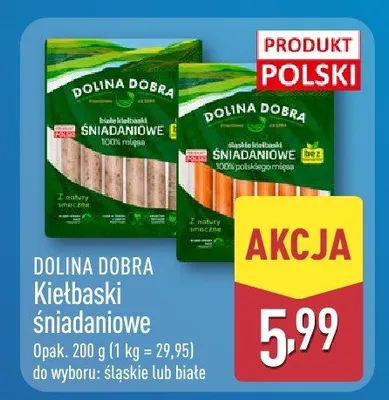 Kiełbaski śniadaniowe promocja w Aldi
