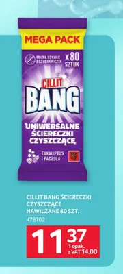 Ściereczki czyszczące nawilżane Cillit Bang promocja w Selgros