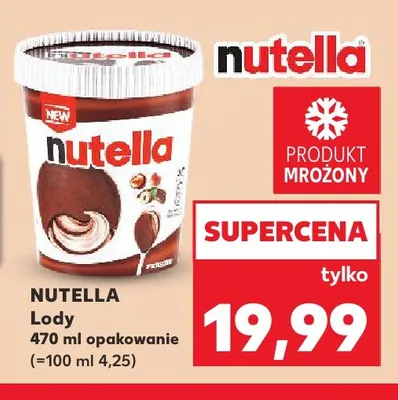 Lody Nutella promocja w Kaufland