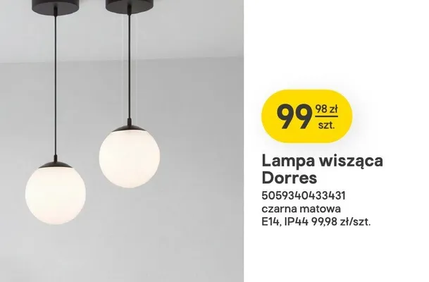 Lampa wisząca Dorres promocja w Castorama