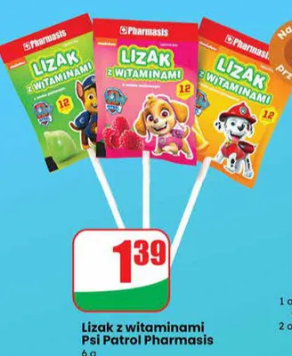 Lizak z witaminami Psi Patrol promocja w Dino