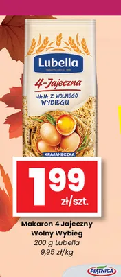 Makaron 4-jajeczny wolny wybieg Lubella promocja w emma MARKET