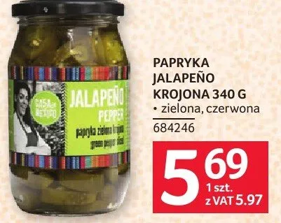Papryka jalapeno konserwowa krojona 340g krojona cservena promocja w Selgros
