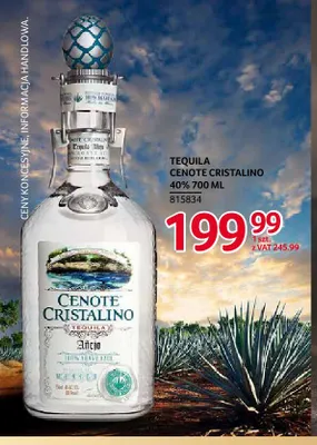 Tequila Cenote Cristalino promocja w Selgros