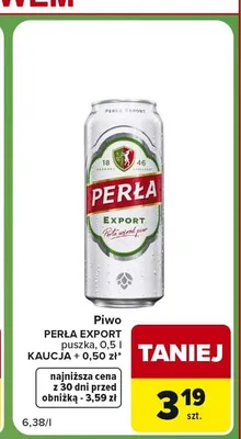 Piwo Perła Export promocja w Carrefour Express
