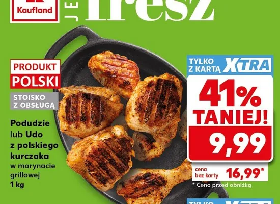 Podudzie z polskiego kurczaka w marynacie grillowej promocja w Kaufland