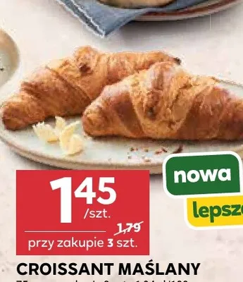 Croissant maślany promocja w Stokrotka