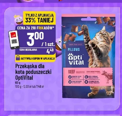 Przekąska dla kota poduszeczki OptiVital promocja w POLOmarket