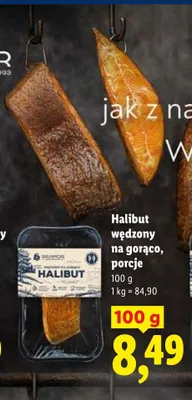 Halibut wędzony na gorąco porcje SEAMOR promocja w Lidl