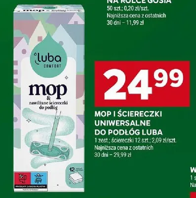 Mop i ściereczki uniwersalne do podłóg promocja w Stokrotka