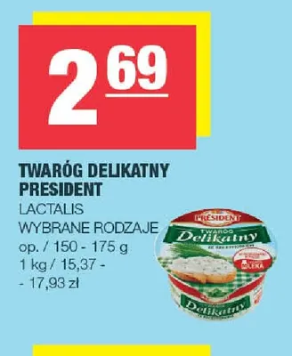 Twaróg Delikatny President promocja w SPAR