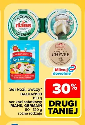 Ser kozi sałatkowy Rians promocja w Carrefour