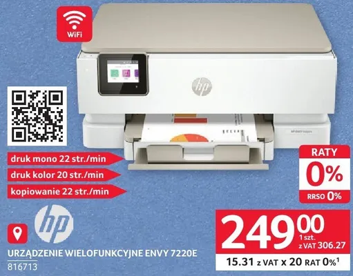 Urządzenie wielofunkcyjne HP ENVY 7220E 816713 promocja w Selgros