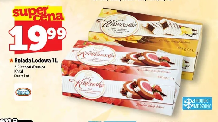 Rolada lodowa Królewska Koral promocja w TOPAZ