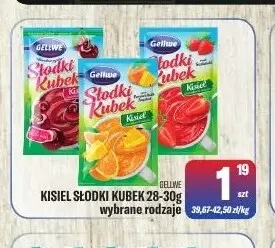 Kisiel Słodki Kubek Gelliwe promocja w Tomi Markt