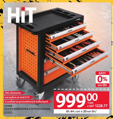 Szafka serwisowa z wyposażeniem Sthor promocja w Selgros