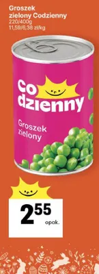 Groszek zielony promocja w Delikatesy Centrum