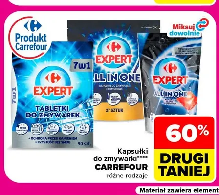 Kapsułki do zmywarki Carrefour promocja w Carrefour