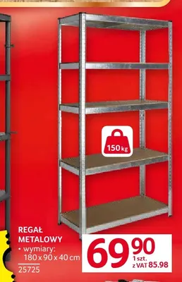 Regał metalowy promocja w Selgros
