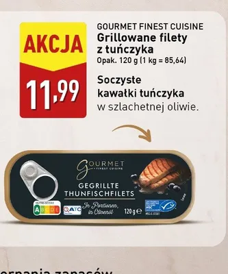 Grillowane filety z tuńczyka promocja w Aldi