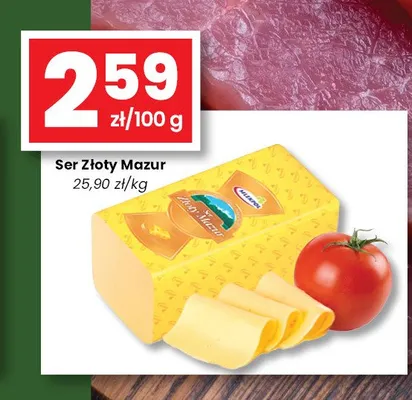 Ser Złoty Mazur Mlekpol promocja w emma MARKET