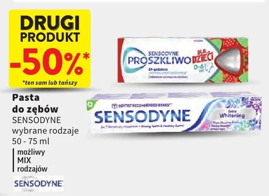 Pasta do zębów wybrane rodzaje promocja w Intermarche