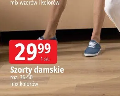 Szorty damskie Tiisaia Basics roz. 36-50 mix kolorów promocja w Leclerc