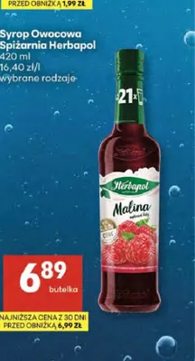 Syrop Owocowa Spiżarnia Herbapol Malina promocja w Delikatesy Centrum