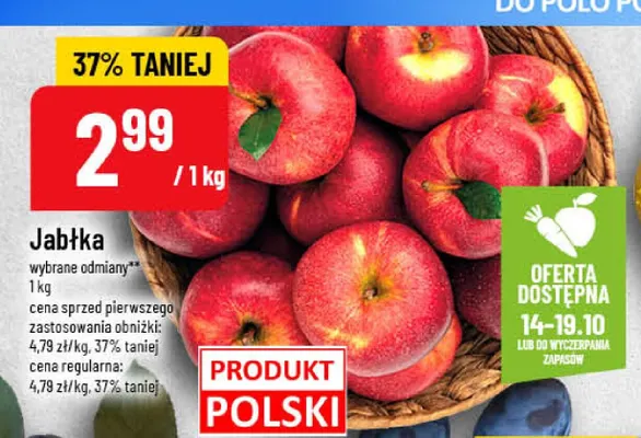Jabłka promocja w POLOmarket