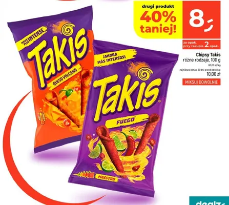 Chipsy Takis Fuego promocja w Dealz