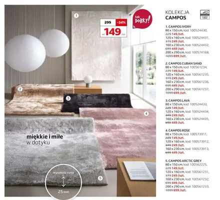 Dywan Campos 80x150 cm promocja w Komfort