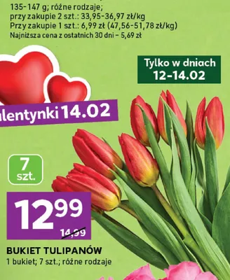 Bukiet tulipanów różne rodzaje promocja w Stokrotka