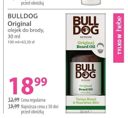 Olejek do brody Bulldog Original promocja w Hebe