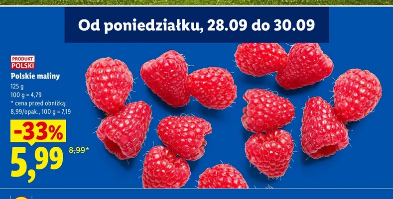 Maliny polskie Lidl promocja w Lidl