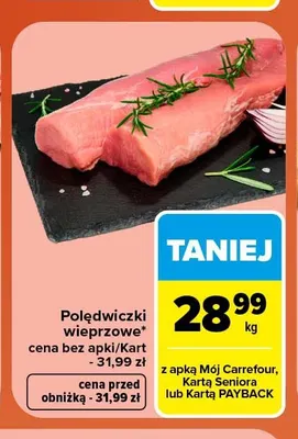 Polędwiczki wieprzowe promocja w Carrefour