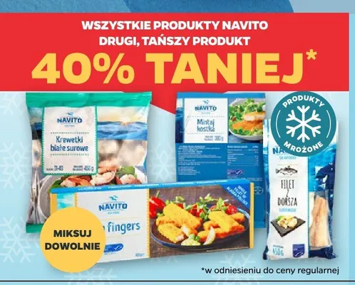 Mintaj kostka Navito promocja w Netto