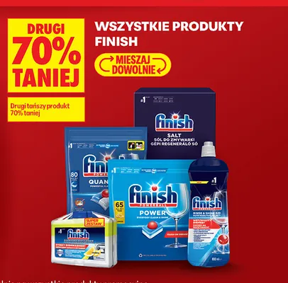 Płyn nabłyszczający do zmywarki Finish Rinse & Shine Aid promocja w Biedronka