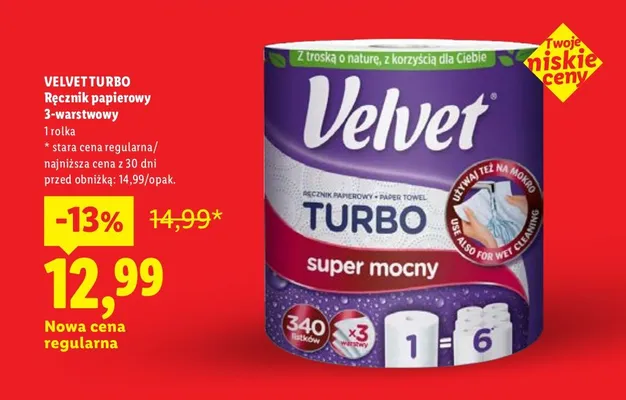 Ręcznik papierowy Auchan promocja w Lidl