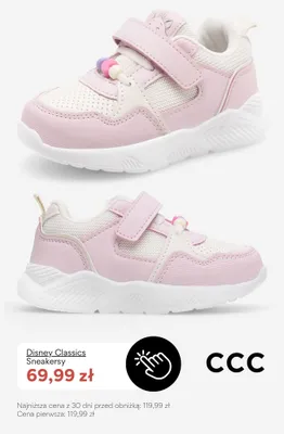 Sneakersy dziecięce Disney Classics promocja w CCC