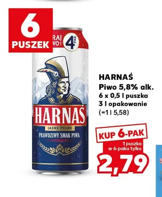 Piwo Harnaś 6-pak promocja w Kaufland