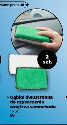 Gąbka dwustronna do czyszczenia wnętrza samochodu Edynic promocja w Netto