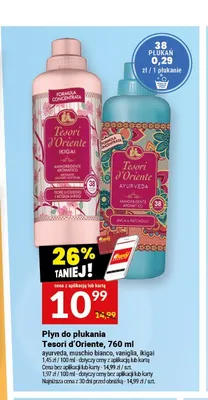 Płyn do płukania Tesori d'Oriente Vaniglia promocja w Twój Market