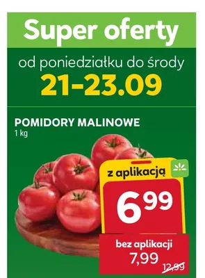 Pomidory malinowe promocja w Stokrotka