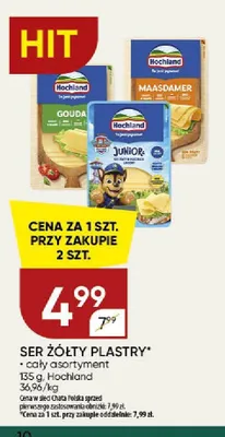 Ser żółty plastry Hochland promocja w Chata Polska