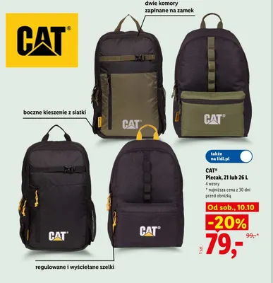 Plecak 26 l CAT promocja w Lidl